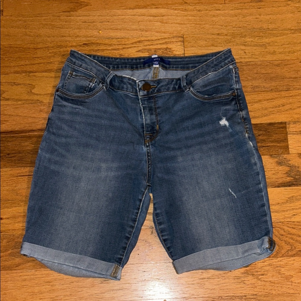 Apt. 9 Dark Blue Jean Shorts